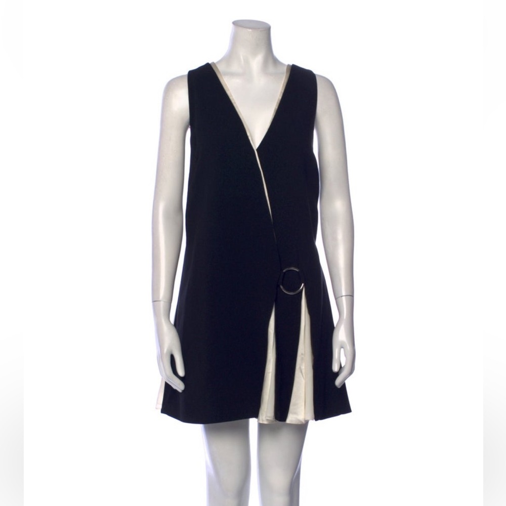 Cinq à Sept Colorblock Pattern Mini Dress